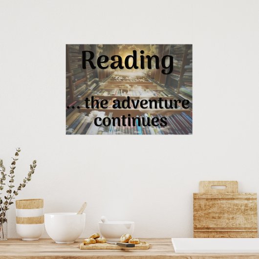 Poster Lecture, l'aventure continue (Cuisine)