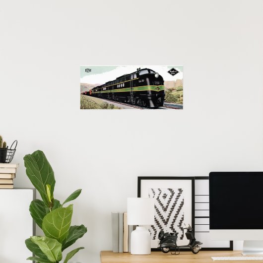 Poster Lecture Lignes ferroviaires FT 250 (Bureau à domicile)