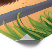 Poster Lecture, orthographe, sacs à dos et sourires (Coin)