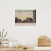 Poster Lecture PA, Pennsylvanie, Carré Penn, Vintage (Cuisine)