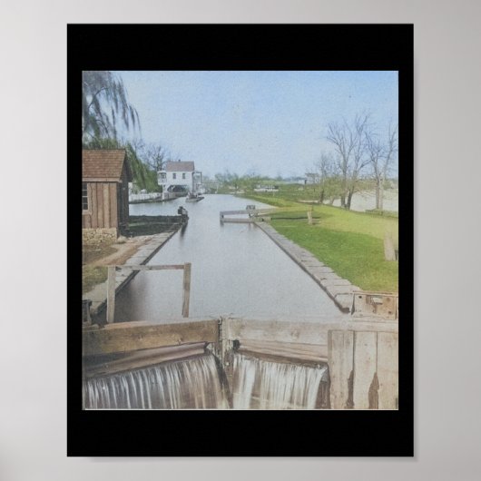 Poster Lecture PA Schuylkill River Canal Lock (Devant)
