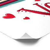 Poster Lecture romantique Vibes Cosy Valentine Cadeau (Coin)