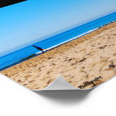 Poster Lecture sur la plage de sable (Coin)