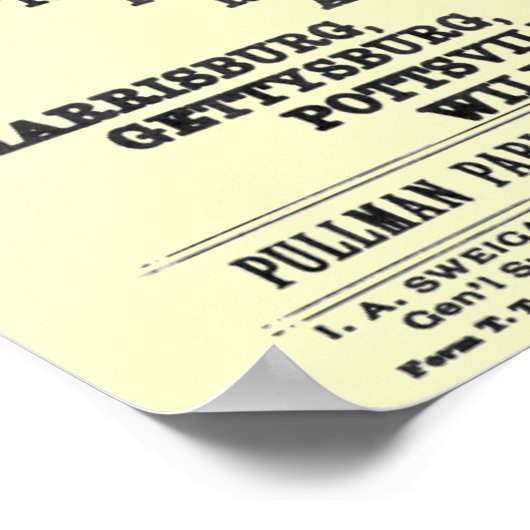 Poster Lecture Système ferroviaire Horaire Couverture 189 (Coin)