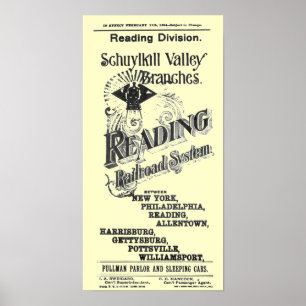 Poster Lecture Système ferroviaire Horaire Couverture 189
