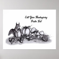 L'écureuil en Automne, Bon thanksgiving !