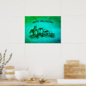 Poster L'écureuil en automne, Bonne Halloween ! (Cuisine)