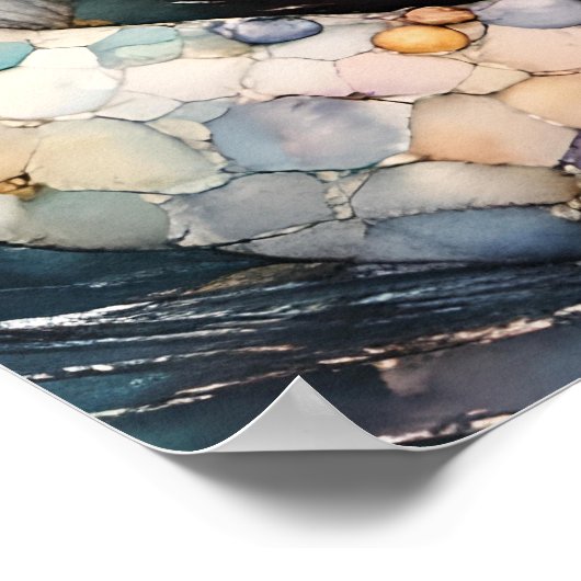 Poster L'écureuil mignon profite d'un voyage en flottant (Coin)