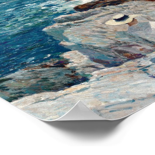 Poster Ledges Sud, Appledore | Childe Hassam (Coin)