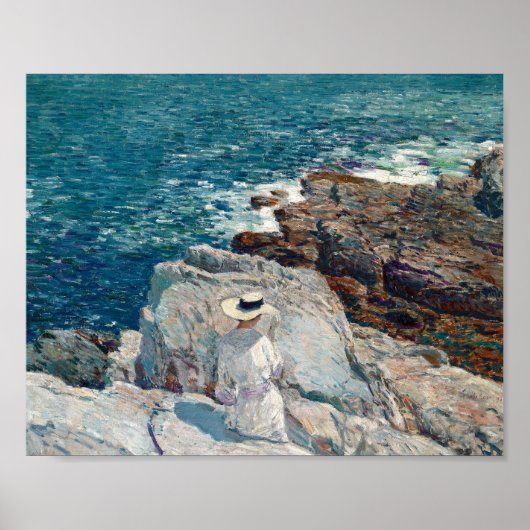 Poster Ledges Sud, Appledore | Childe Hassam (Devant)