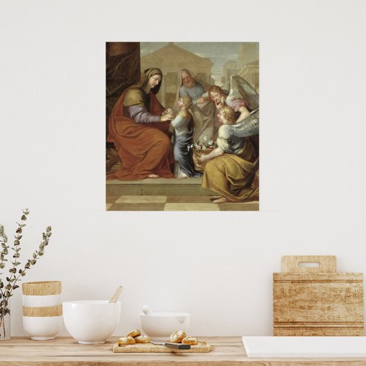 Poster L'éducation de la Vierge, 1658 (Cuisine)