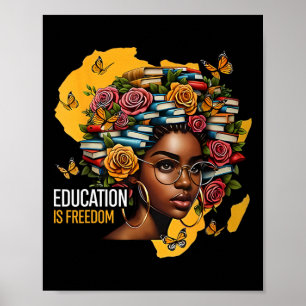 Poster L'éducation de l'histoire noire est la liberté des