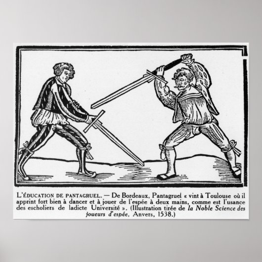 Poster L'éducation de Pantagruel, illustration (Devant)