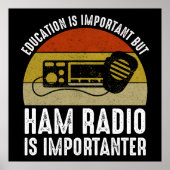 Poster L'éducation est importante - la radio jambon est i (Devant)