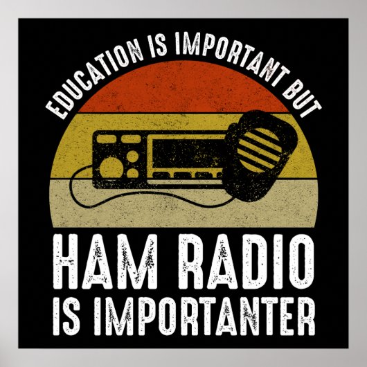 Poster L'éducation est importante - la radio jambon est i (Devant)