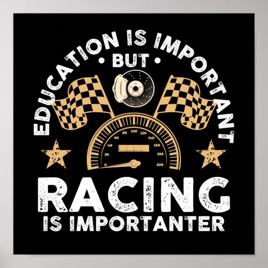 Poster L'Éducation Est Importante, Mais La Course Est Imp (Devant)
