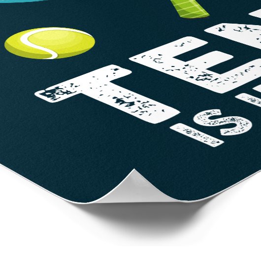 Poster L'Éducation Est Importante, Mais Le Tennis Est Imp (Coin)