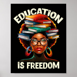 Poster L'éducation est la liberté Livres de professeur no