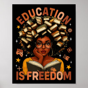 Poster L'éducation est la liberté Livres de professeur no