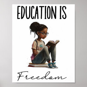 Poster L'éducation est la liberté Livres de professeur no