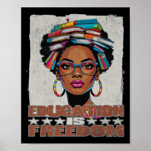 Poster L'éducation est la liberté Livres de professeur no