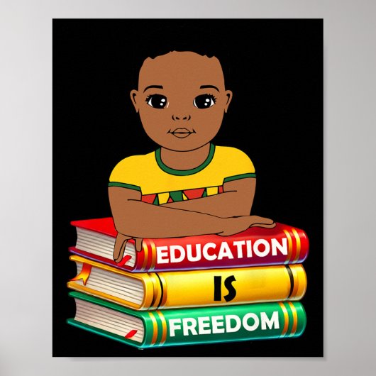 Poster L'éducation est la liberté Mois de l'histoire des (Devant)