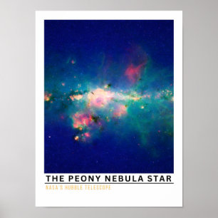 Poster L'éducation spatiale de l'étoile de la nébuleuse d
