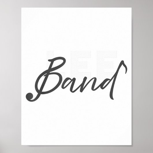 Poster Lee Band Booster New Logo Red Only (Devant)