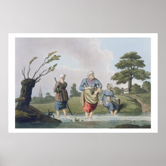 Poster Leech Finders, de l'engrave "Costume du Yorkshire" (Devant)