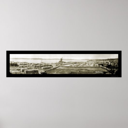 Poster Leech Lake Lumber Walker, MN Photo 1915 (Devant)