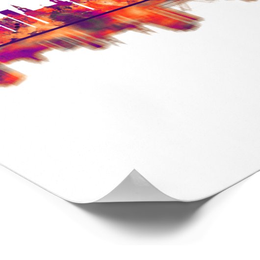 Poster Leeds England Skyline (Coin)