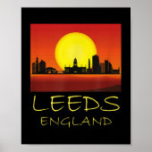 Poster Leeds Yorkshire Angleterre Royaume-Uni British Cul (Devant)