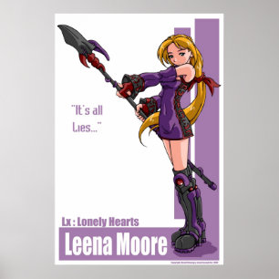 Poster Leena Moore : "C'est tous les mensonges. "