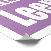 Poster Leena Moore : "Tout est mensonger." (Coin)