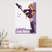 Poster Leena Moore : "Tout est mensonger." (Cuisine)