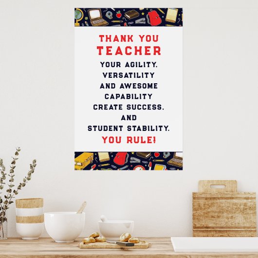 Poster Leerlingenwaardering (Keuken)