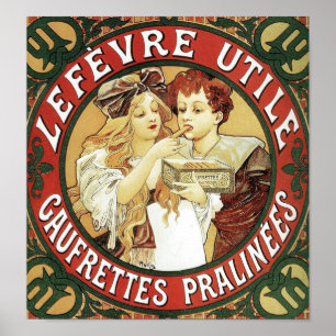 Poster Lefevre Utile par Alphonse Mucha