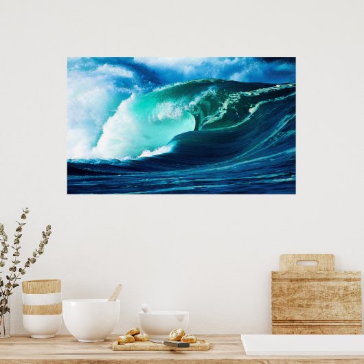 Poster l'effondrement de la vague (Cuisine)