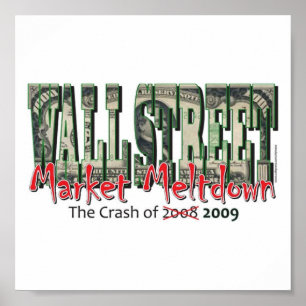 Poster L'effondrement du marché de Wall Street