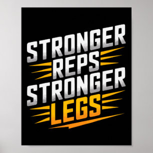 Poster Leg Press Exercice Bodybuilding Fitness Workout Gy