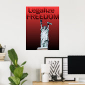 Poster Légaliser la liberté (Bureau à domicile)