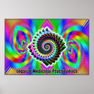 Poster Légalisez la copie médicinale de Psychedelics
