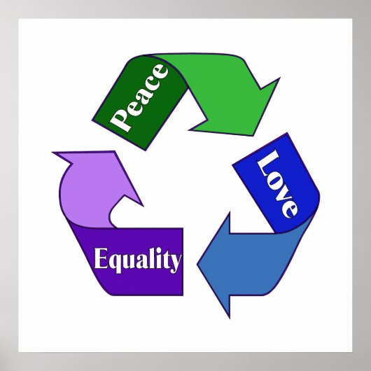 Poster L'égalité d'amour pour la paix (Devant)