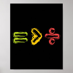 Poster L'Égalité Est Plus Grande Que La Division Des Droi