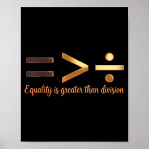 Poster L'égalité est plus grande que l'histoire noire de