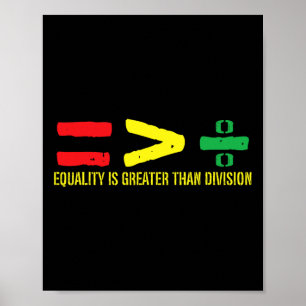 Poster L'Égalité Est Supérieure À La Division 11 Juin