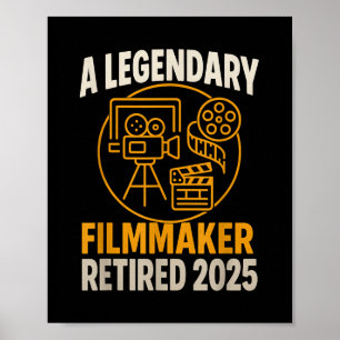 Poster Légendaire réalisateur Retraité 2025 Funny Movie D