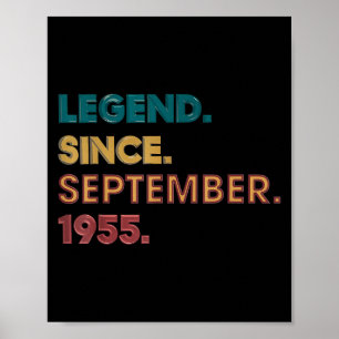 Poster Légende 1955 Cadeaux d'anniversaire 70 ans pour ho