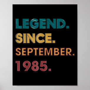 Poster Légende 1985 Cadeaux d'anniversaire 40 ans pour ho
