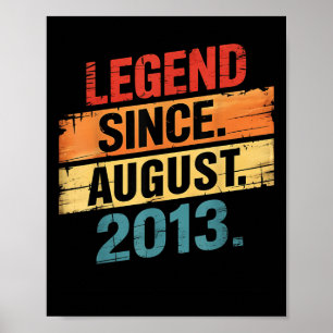 Poster Légende 2013 Cadeaux d'anniversaire 12 ans pour ga